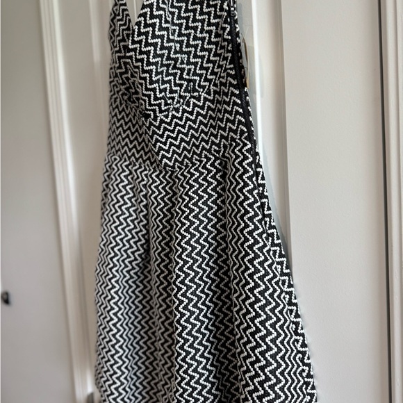 RACHEL Rachel Roy Black and White Halter Sundress - Picture 1 of 6